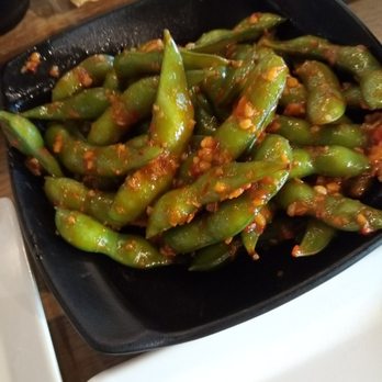 Heemo Sushi - Spicy garlic edamame - Sushi Bars Near Me - Orange, California Heemo Sushi - Spicy garlic edamame - Sushi Bars Near Me - Orange, California
