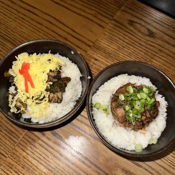 Ramen Danbo - Chashu Pork & Takana Donburi (left) & Chashu Pork Donburi - Ramen Near Me - Seattle, Washington Ramen Danbo - Chashu Pork & Takana Donburi (left) & Chashu Pork Donburi - Ramen Near Me - Seattle, Washington