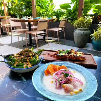 Cabra - Chicken thigh anticucho, classic ceviche, grilled shishitos - Peruvian Near Me - Chicago, Illinois