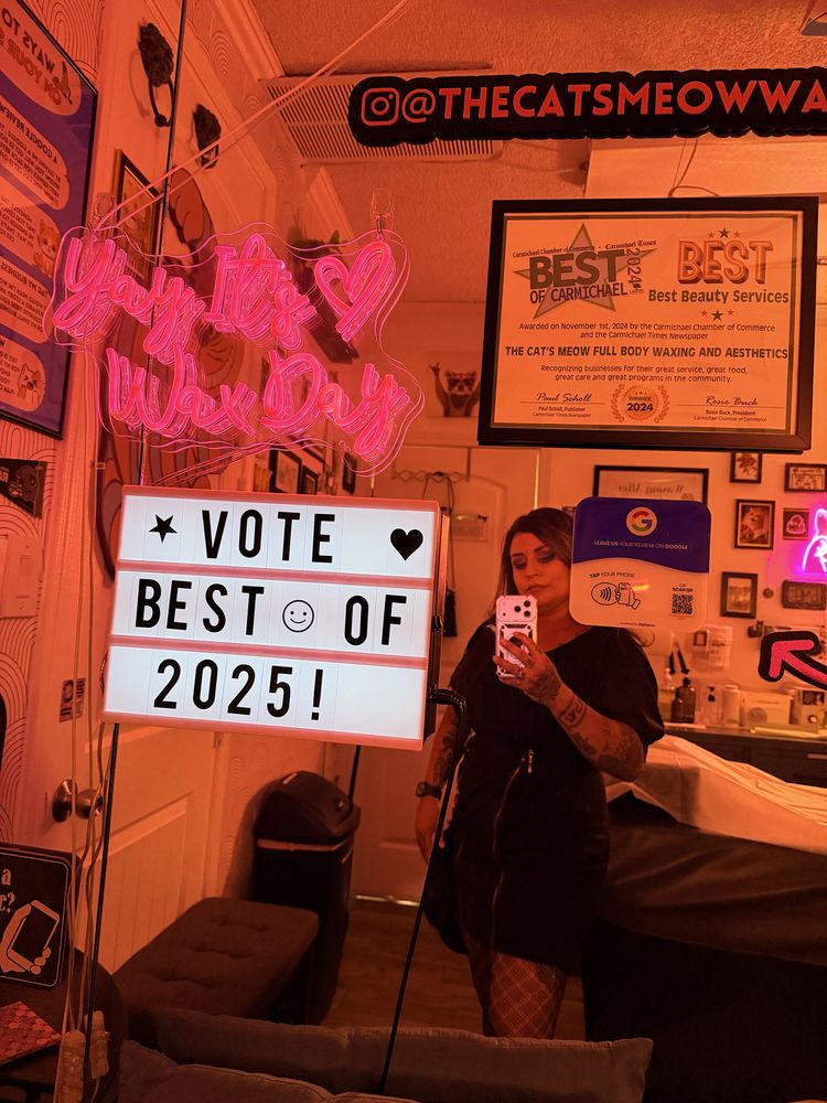 The Cat's Meow Full Body Waxing & Aesthetics Logo