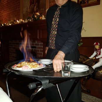 The Derby - Baked Alaska, $7 prior to tax (flamed table side and served by a server) - Steakhouses Near Me - Arcadia, California