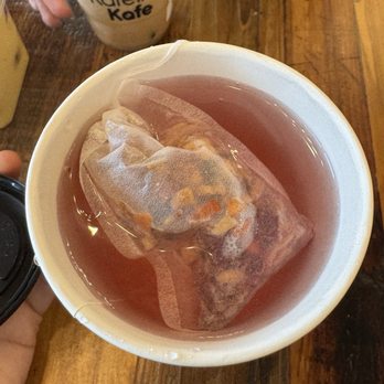 Kafeina Kafe - Nutty Almond Cream Cinnamon Herbal Tea - Coffee & Tea Near Me - Spring, Texas Kafeina Kafe - Nutty Almond Cream Cinnamon Herbal Tea - Coffee & Tea Near Me - Spring, Texas