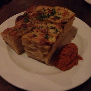 OneSpeed - Focaccia and Spicy Red Pepper Hummus - Italian Near Me - Sacramento, California OneSpeed - Focaccia and Spicy Red Pepper Hummus - Italian Near Me - Sacramento, California