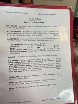 Menu photo 7 The Tuck Box Carmel, CA Menu photo 7 The Tuck Box Carmel, CA