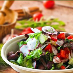 Dates and Olives Natick - Fresh Fattoush Salad