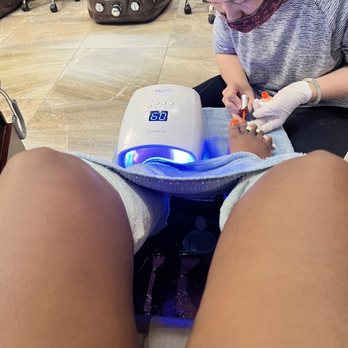 Lux Spa & Nail Salon - Hot towels feels so good - Nail Salons Near Me - Irving, Texas