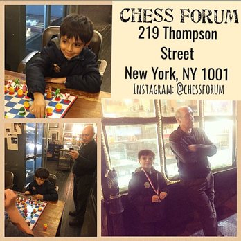 Chess Forum - We had such a great time, this the Instagram post I shared with their info, pictured is my son & Imad. Such a wonderful place! - Tabletop Games Near Me - New York, New York