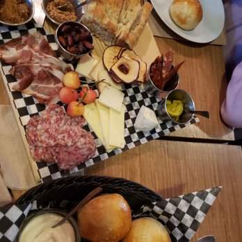 Cannery Brewing - Meat & cheese board, pretzel bombs - Breweries Near Me - Penticton, British Columbia