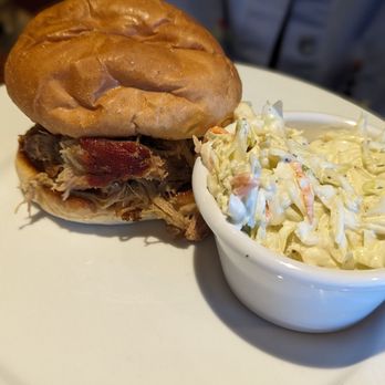 Smokey Bones - Pulled Pork Sammy w slaw - Barbeque Near Me - Roanoke, Virginia Smokey Bones - Pulled Pork Sammy w slaw - Barbeque Near Me - Roanoke, Virginia