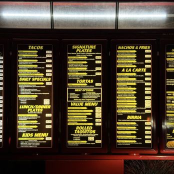 El Forastero - Drive thru menu - Mexican Near Me - San Ramon, California