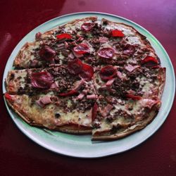 Bearded Monkey Sports Bar And Grill - Meat lovers pizza. So good!!