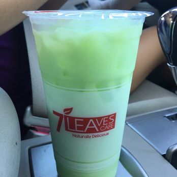 7 Leaves Cafe - Large mung bean milk tea $3.50 - Coffee & Tea Near Me - Alhambra, California
