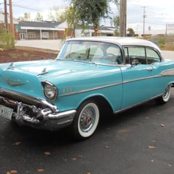Razors Customs Autobody - 1957 chevy belair, owned by Ray Johnson Jr. was painted over 20 years ago