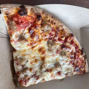 Button Bakery - Tried a slice of their sausage pizza. - Bakeries Near Me - Evanston, Illinois