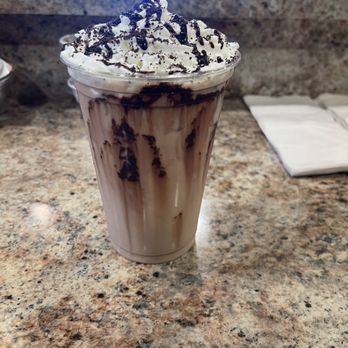 Biscotti's Café - Oreo Iced Latte with whipped cream - Cafes Near Me - Fort Myers, Florida Biscotti's Café - Oreo Iced Latte with whipped cream - Cafes Near Me - Fort Myers, Florida