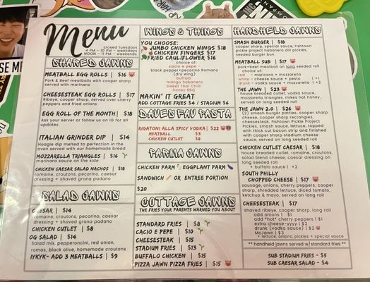 Menu photo 8 Bar Jawn Philadelphia, PA Menu photo 8 Bar Jawn Philadelphia, PA