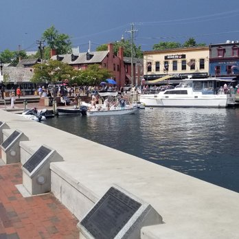 Annapolis City Dock - 7/16/22.  A storm is coming, but the sun is still shining. - Landmarks & Historical Buildings Near Me