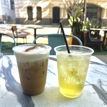 Republik Coffee - Vietnamese Cold-brew Cloud and an iced tea - Coffee & Tea Near Me - Pasadena, California Republik Coffee - Vietnamese Cold-brew Cloud and an iced tea - Coffee & Tea Near Me - Pasadena, California