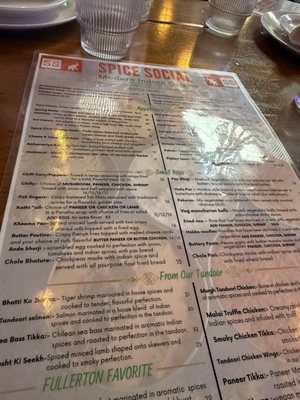 Menu photo 1 Spice Social Fullerton, CA