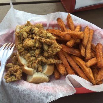 Fishermen's Catch - Clam roll with sweet potato fries - Seafood Markets Near Me - Raymond, Maine Fishermen's Catch - Clam roll with sweet potato fries - Seafood Markets Near Me - Raymond, Maine