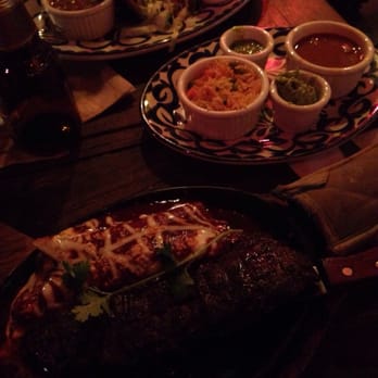 Oh! Mexico - Tampiquea Steak with sides and Los Tres Compadre tacos in the back - Mexican Near Me - Miami Beach, Florida Oh! Mexico - Tampiquea Steak with sides and Los Tres Compadre tacos in the back - Mexican Near Me - Miami Beach, Florida
