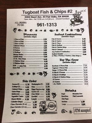 Menu photo 7 Tugboat Fish & Chips Fair Oaks, CA Menu photo 7 Tugboat Fish & Chips Fair Oaks, CA