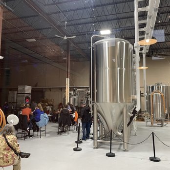 Charter Oak Brewing Company - Tank room with band - Breweries Near Me - Danbury, Connecticut Charter Oak Brewing Company - Tank room with band - Breweries Near Me - Danbury, Connecticut