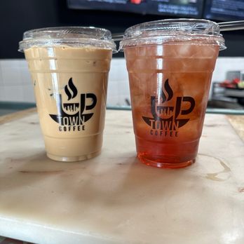 Uptown Coffee - Iced latte and passion tea - Coffee & Tea Near Me - Glendale, California