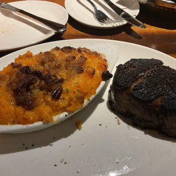 Stoney River - Coffee-Cured*Filet with sweet potato casserole, it was amazing. Best steak - Steakhouses Near Me - Franklin, Tennessee Stoney River - Coffee-Cured*Filet with sweet potato casserole, it was amazing. Best steak - Steakhouses Near Me - Franklin, Tennessee