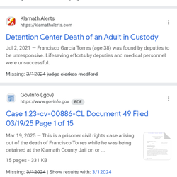 Klamath County Sheriff's - Important info about jail conduct not widely known