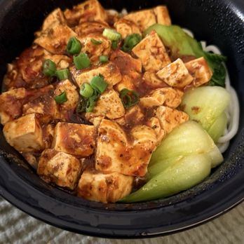 Burp Bowl Cafe - B5.Dry Mixed Mapo Tofu Rice Noodle - Chinese Near Me - New York, New York Burp Bowl Cafe - B5.Dry Mixed Mapo Tofu Rice Noodle - Chinese Near Me - New York, New York