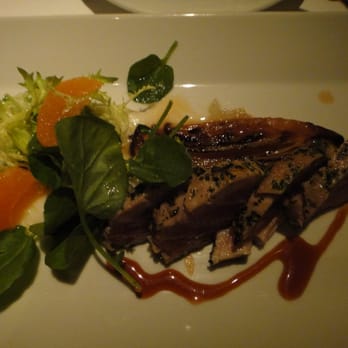Gary Danko - Herb Crusted Tuna with Sunchoke Puree, Braised Belgian Endive, and Blood Orange - New American Near Me - San Francisco, California Gary Danko - Herb Crusted Tuna with Sunchoke Puree, Braised Belgian Endive, and Blood Orange - New American Near Me - San Francisco, California