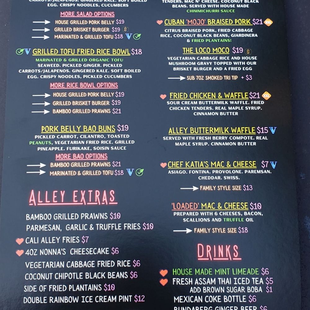 Cali Alley - Menu - Comfort Food Near Me - Berkeley, California
