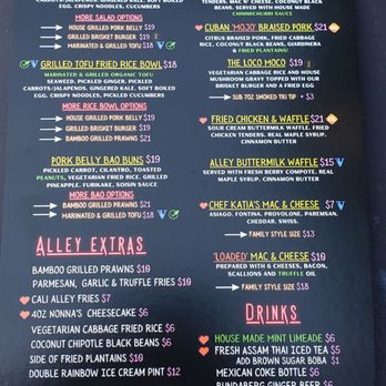 Cali Alley - Menu - Comfort Food Near Me - Berkeley, California