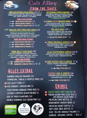 Menu photo 1 Cali Alley Berkeley, CA