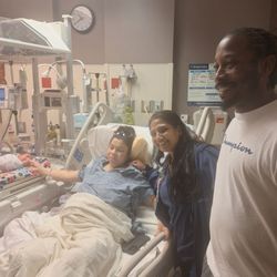 Saint Luke's East Hospital - Daughter, rupol and son in law after delivery