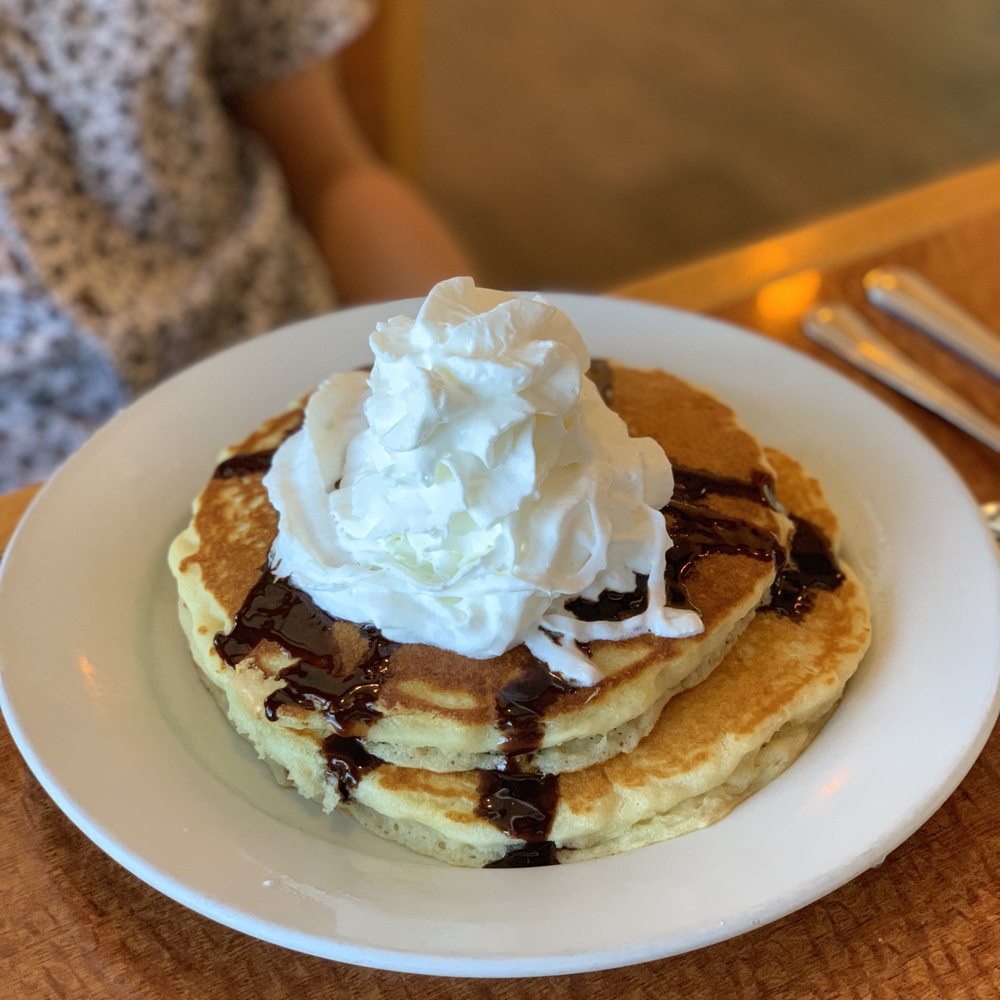 Goody's Eatery - Peanut Butter Cup pancakes (2) - American Near Me - Westminster, Colorado Goody's Eatery - Peanut Butter Cup pancakes (2) - American Near Me - Westminster, Colorado