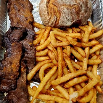 Fax Chix Restaurant - Grilled skirt steak with fries, and a Portuguese bread. You gotta make a sandwich. Really delicious grilled flavor. - Portuguese Near Me - Farmingville, New York Fax Chix Restaurant - Grilled skirt steak with fries, and a Portuguese bread. You gotta make a sandwich. Really delicious grilled flavor. - Portuguese Near Me - Farmingville, New York