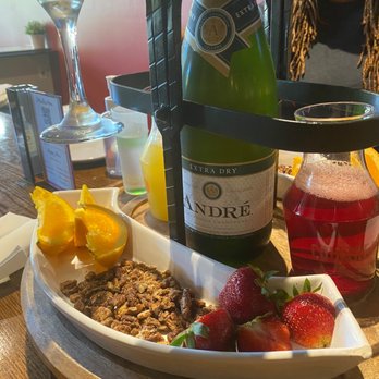 The Block - Mimosa Tower  for 2 comes with champagne 2 juices fruit an nuts an a shot of lickaaaaa - American Near Me - Detroit, Michigan