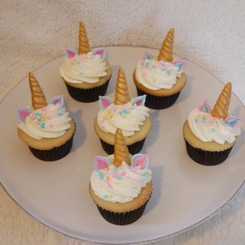 My Sweet Monsters - a plate of unicorn cupcakes - Custom Cakes Near Me My Sweet Monsters - a plate of unicorn cupcakes - Custom Cakes Near Me