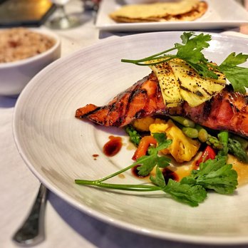 Chef Chai - Grilled Kabayaki New Zealand King Salmon with Sautéed Vegetables - Asian Fusion Near Me - Honolulu, Hawaii Chef Chai - Grilled Kabayaki New Zealand King Salmon with Sautéed Vegetables - Asian Fusion Near Me - Honolulu, Hawaii