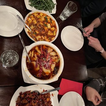 Szechuan Garden - 143. Sauteed String Beans, 142. Mapo Tofu and Spicy Braised with Minced Pork, - Szechuan Near Me - New York, New York