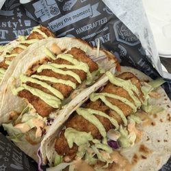 Halibut Tacos are unbelievable