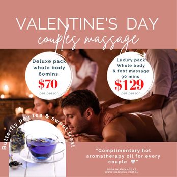 Siam Soul Thai Massage - Our Valentine's day offer! - Massage Near Me - Melbourne, VIC Siam Soul Thai Massage - Our Valentine's day offer! - Massage Near Me - Melbourne, VIC