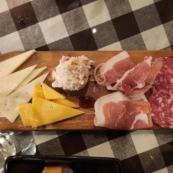Pasta Fresca - Piatto di Legno: 3 cheeses, prosciutto, Italian salami, calabrian honey (not worth $15.95 for a few pieces of meat, cheese & drop of honey) - Italian Near Me - Reno, Nevada Pasta Fresca - Piatto di Legno: 3 cheeses, prosciutto, Italian salami, calabrian honey (not worth $15.95 for a few pieces of meat, cheese & drop of honey) - Italian Near Me - Reno, Nevada