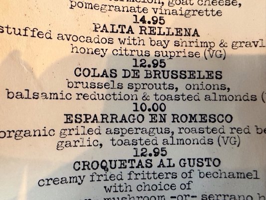 Menu photo 1 Aioli Bodega Espanola Sacramento, CA