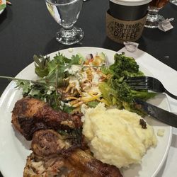 The Dinner Detective - Chicken, potatoes, veggies, and salad