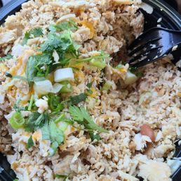 Where are the beans in the Pollo Bowl.