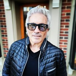 Meserall Vision & Hearing - Ben wearing Born in Brooklyn sunglasses