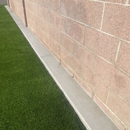 Curb that was added to hide the ugly footing.